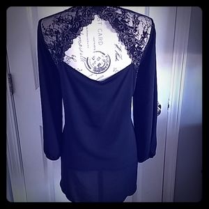 🆕women's blouse with lace design on the back